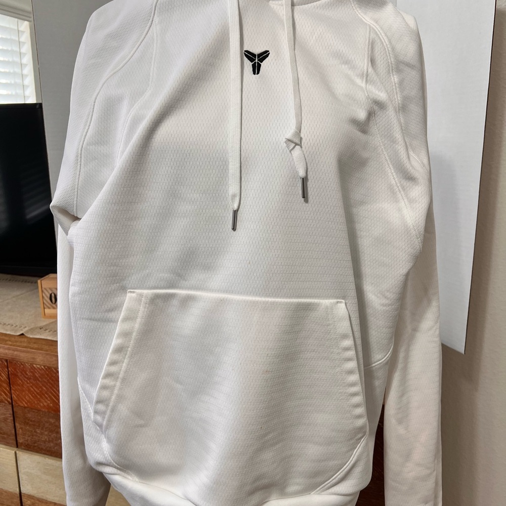 Nike White Mamba (Kobe Bryant) Hoodie with Black Logo